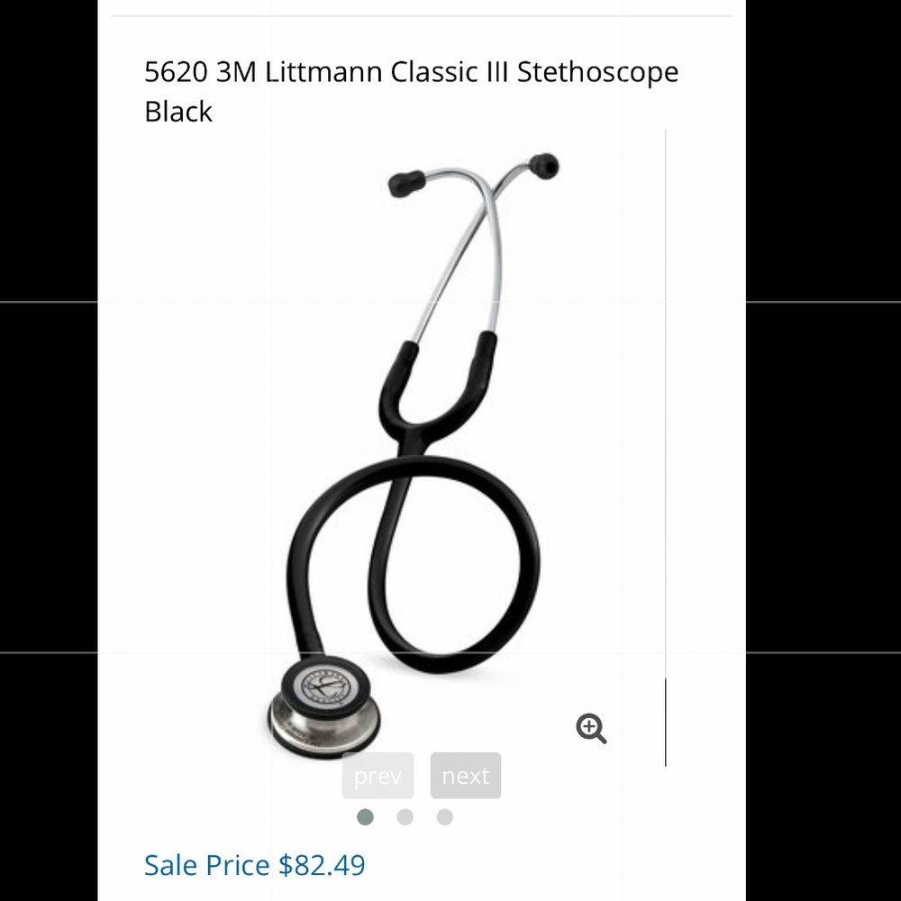 3M Littmann Classic III Stethoscope Black